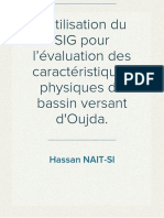 Table Des Matières: MASTER Management de Ressources Hydriques, Minières Et Energétiques - Option Génie de L'eau