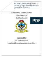 A Study of Online Education During Covid-19 Situation in India and Projection of The Same, Post Covid-19 Pandemic Scenario