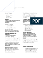 Business Law: Exam Preparation Notes (Definitions and Enumeration) Chapter LLL Contracts, Obligations