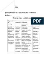 Plan de Ingrijire Preoperatorie A Pacientului Cu Litiaza