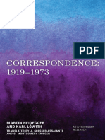 Heidegger, Martin Löwith, Karl - Correspondence. 1919-1973