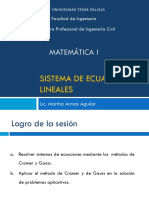 Sesion 04 - Sistema de Ecuaciones Lineales