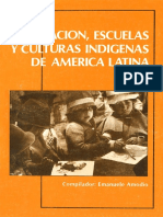 AMODIO, Emanuelle, Educación, Escuelas y Culturas Indígenas de América Latina (Perú, Bolivia, Ecuador, Brasil, Venezuela)