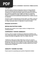 Sistema de Gestión de La Seguridad y Salud en El Trabajo