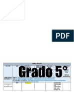 Malla Matemáticas Grado Quinto