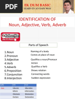 Identification of Noun, Adjective, Verb, Adverb 2 For PDF