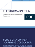 Electromagnetism: Force On A Current-Carrying Conductor The D.C. Motor