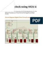 Circuit Diagram Digital Clock Circuit Using 4026 Ic