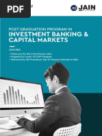 Investment Banking & Capital Markets: Post Graduation Program in