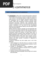 Unit-1 Introduction To E-Commerce 1