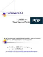 Homework # 4: Wave Nature of Particles