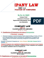 Company Law: Classification of Companies