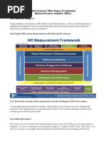 VTU Exam Question Paper With Solution of 18MBAHR302 HUMAN RESOURCE ANALYTICS Jan-2021-Preksha Yadav