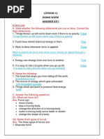 28.01.22 Answer Key Lesson 12 - Doing Work