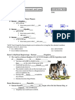 Ancient Rome: Government and Laws: Roman Government's Three Phases