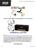 Tales From The Tone Lounge - Marshall Myths