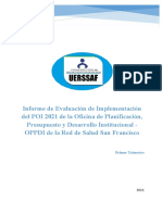 Informe Evaluacion POI 2021 Primer Trimestre OPPDI