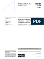 International Standard: Iso/Iec Fdis 27001