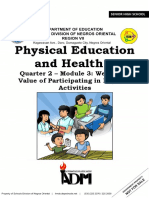 Physical Education and Health 1: Quarter 2 - Module 3: Weeks 5-6 Value of Participating in Physical Activities