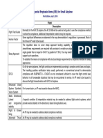 CAAC Special Emphasis Items (SEI) For Small Airplane: Flight Subject Description