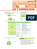 Molaridad y Normalidad para Cuarto Grado de Secundaria