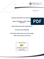 Physical Verification of Fixed Assets Nhs Wales