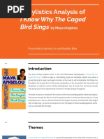 A Stylistic Analysis of Maya Angelou's I Know Why The Caged Bird Sings