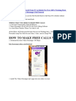 Call Anywhere in The World From PC To Mobile For Free 100% Working Hack Using Skype and Yahoo Messanger Full Tutorial
