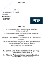 Pretest Muhammadiyah