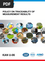 KAN U-06 Policy On Tracebility (Rev.1)