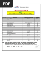 TC of GGBS For Week No 1 28 Days - 2015