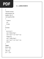 C++ Assignment-7