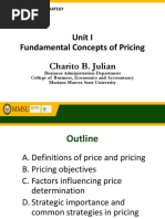 MM140 - Unit I - Fundamental Concepts of Pricing