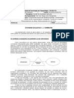 Atividade Avaliativa 2 - 1º Bimestre