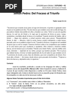 Nro 41 Simón Pedro - Del Fracaso Al Triunfo