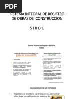 Sistema Integral de Registro de Obras de Construccion: Siroc