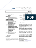 Monolithic Digital UHF-band Transmitter Wireless-Mic-on-a-Chip™