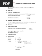 Chilled Water Pump Calculations