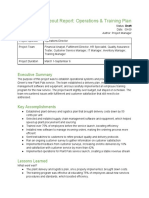 Activity Exemplar - Project Closeout Report