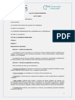 Ley #28677, Ley de La Garantía Mobiliaria