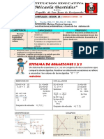 3ro-V Sesion Sistema de Ecuaciones