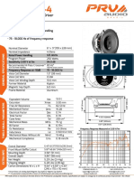 PRV Audio 69FR250 4 Datasheet