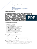 Negociación Colectiva y Administración de Contrato