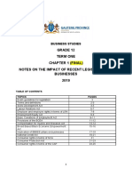 Business Studies Grade 12 Notes On Legislation Final