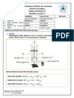 Informe N°7 Electrolisis Del Agua