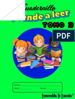 Cuadernillo Aprende A Leer TOMO 3