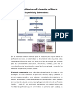 Equipos Utilizados en Perforación en Minería Superficial y Subterránea