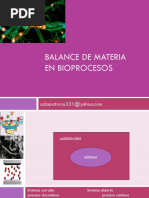 Balance de Materia en Bioprocesos