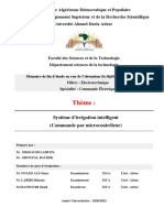 Système D'irrigation Intelligent (Commande Par Microcontrôleur)