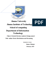 Jimma University Jimma Institute of Technology School of Computing Department of Information Technology